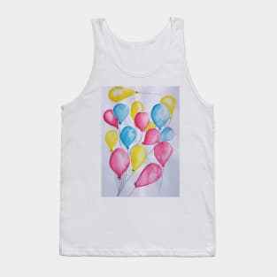 Balloons in primary colours. Tank Top